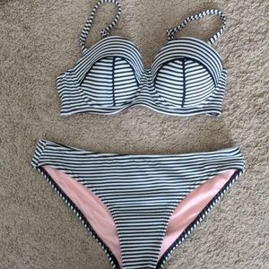 Striped bikini